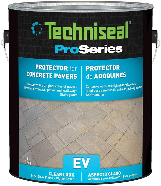 Techniseal Clear Look Paver Protector  (EV) , Semi-Gloss Finish, Water -Based
