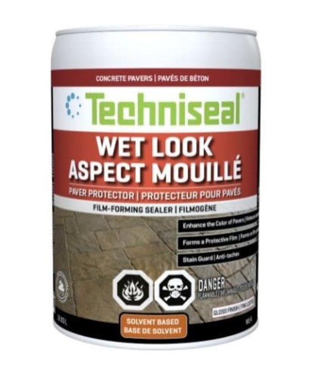 Techniseal Wet Look Paver Protector  (WL4), Gloss Finish Solvent-Based