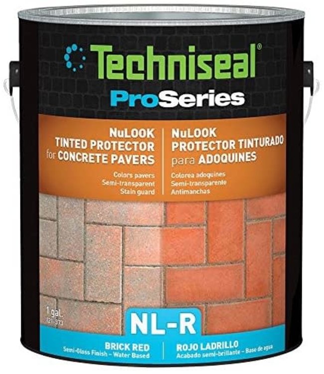 Techniseal NuLook Tinted Paver Protector Brick Red, (NL-R) Semi-Gloss Finish ,  Water -Based