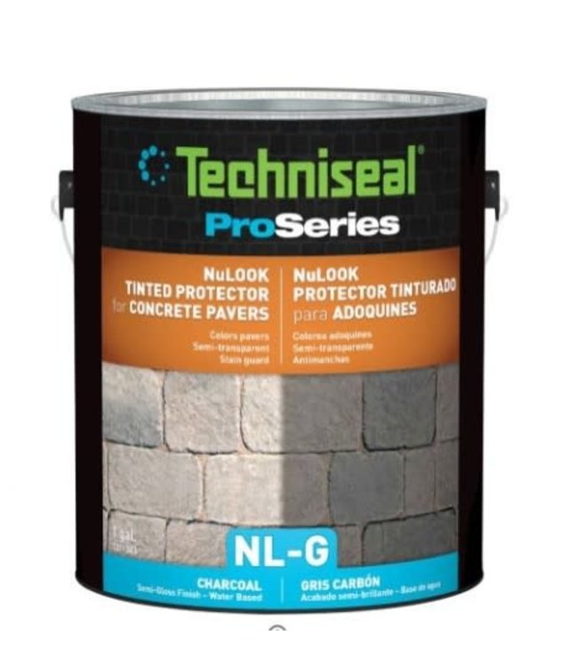 Techniseal NuLook Tinted Paver Protector Charcoal, (NL-G) Semi-Gloss Finish,  Water -Based