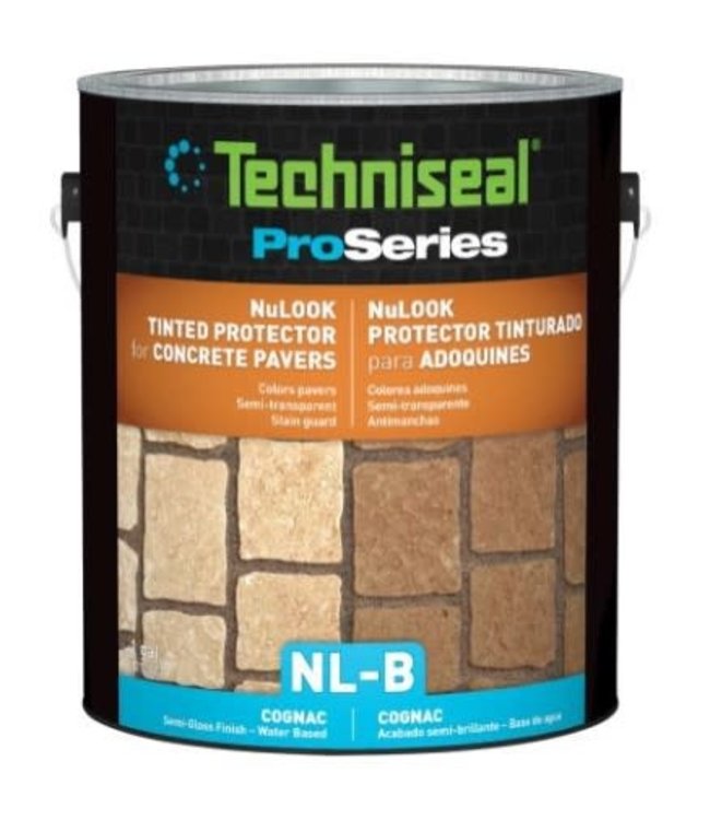 Techniseal NuLook Tinted Paver Protector Cognac, (NL-B) Semi-Gloss Finish,  Water -Based