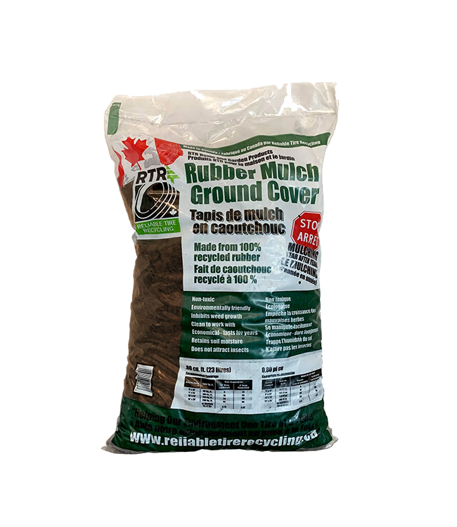 Light Brown Rubber Mulch - 20 lb bag