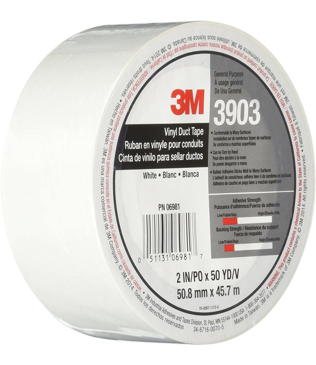 Duct Tape - White - 2" x 50YD