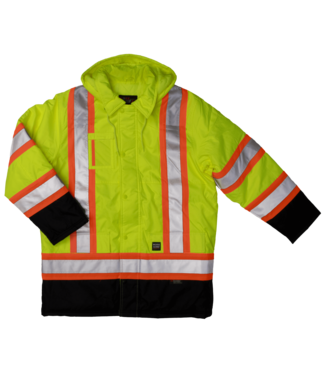 Tough Duck Tough Duck Lined Safety Parka - Fluorescent Green