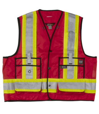 Tough Duck Tough Duck Surveyor Safety Vest - Red