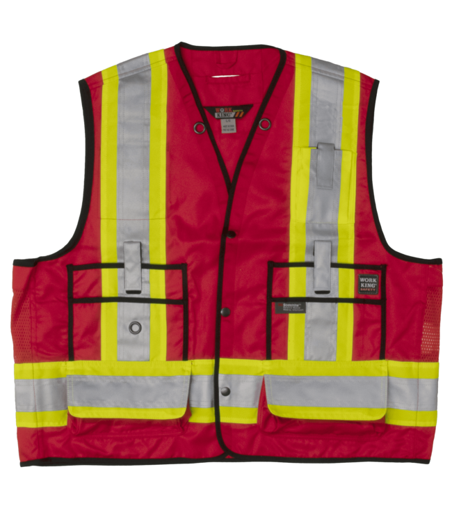 Tough Duck Surveyor Safety Vest - Red