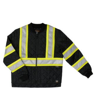 Tough Duck Tough Duck Quilted Safety Jacket - Black