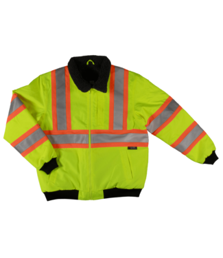 Tough Duck Tough Duck Sherpa Lined Safety Jacket - Fluorescent Green