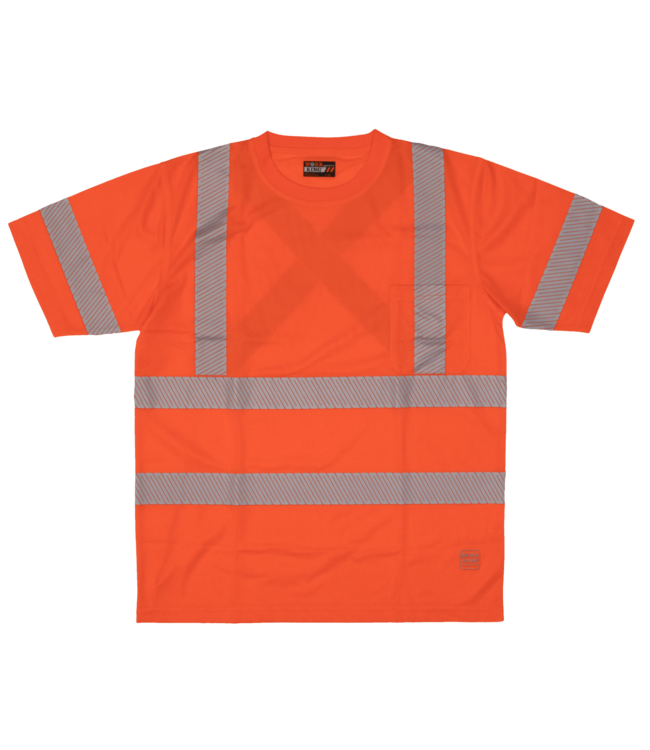 Tough Duck S/S Safety T-Shirt  - Fluorescent Orange