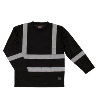 Tough Duck Tough Duck L/S Safety T-Shirt  - Black