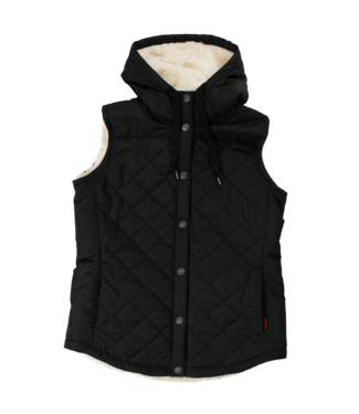 Tough Duck Tough Duck Quilted Sherpa Lined Vest - Black