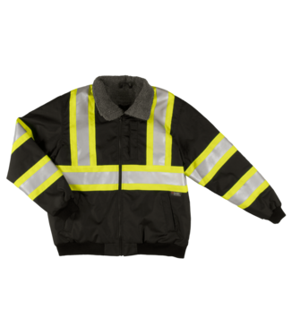 Tough Duck Tough Duck Sherpa Lined Safety Jacket - Black