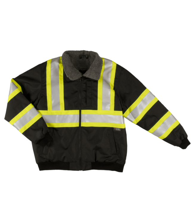 Tough Duck Sherpa Lined Safety Jacket - Black