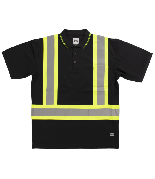 Tough Duck S/S Safety Polo Shirt - Black