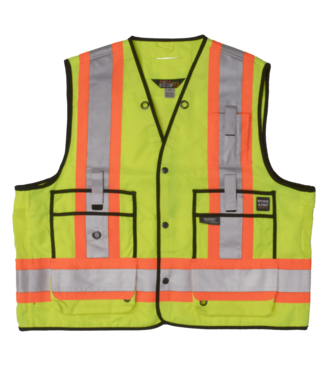 Tough Duck Tough Duck Surveyor Safety Vest - Fluorescent Green