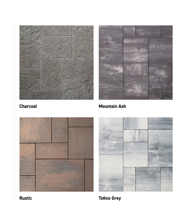 Belgard Origins 12 3-Piece Modular Paver (Slate Textured Finish) (Price per Pallet Layer - 12 SqFt)