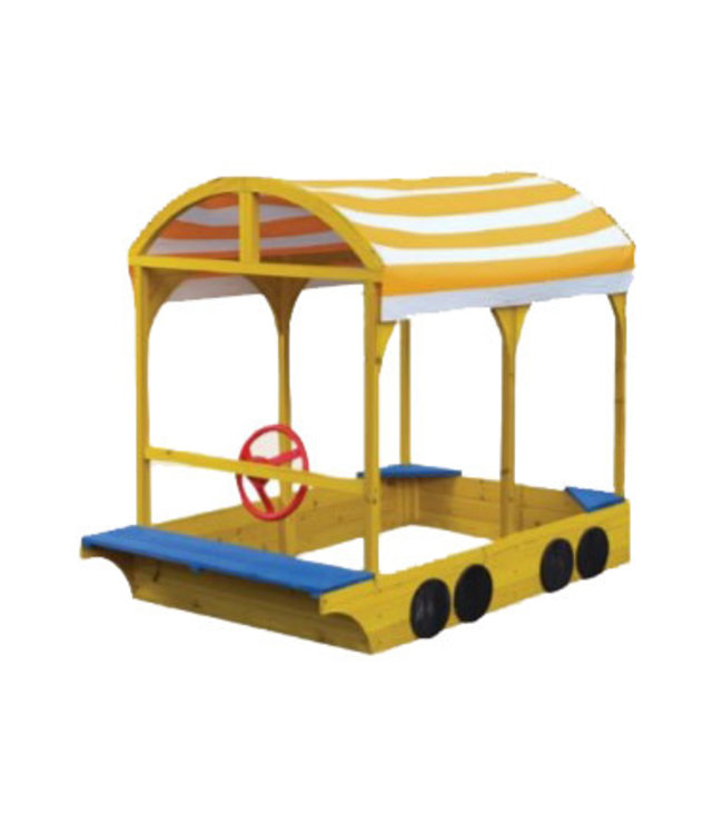 Kids Sandbox with Canopy - Yellow