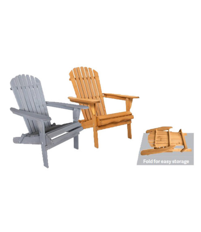MAINE Folding Adirondack Chair - Natural
