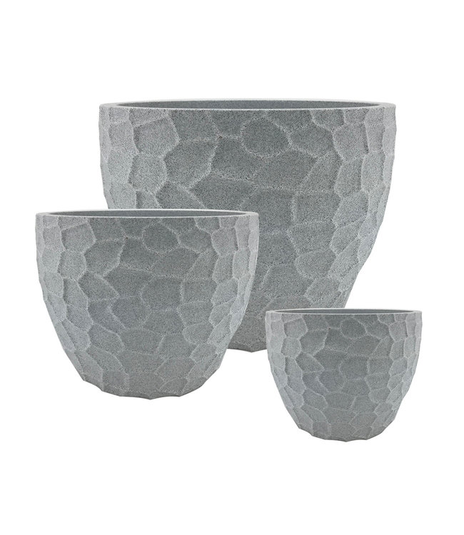 Prisma Round Planter - Granite
