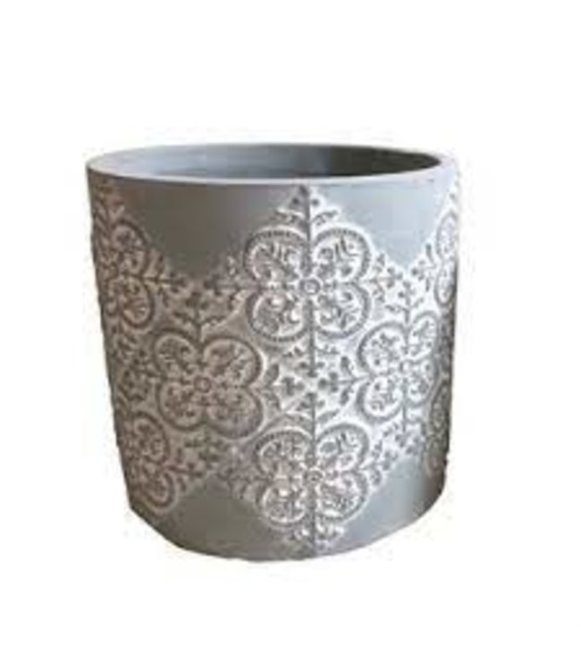 5" Exquisite Indoor Cement Pot 11.5x10.5 cm