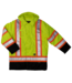 Tough Duck Lined Safety Parka - Fluorescent Green