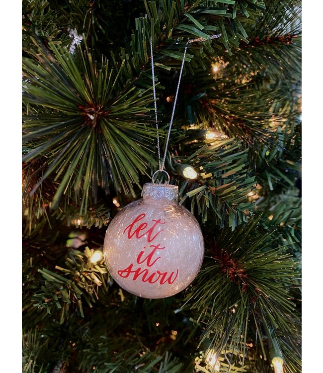 Tree Ornament- Let It Snow