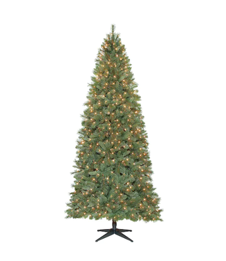 Livingstone 9ft. Pre-Lit Quick-Set Willow Artificial Christmas Tree