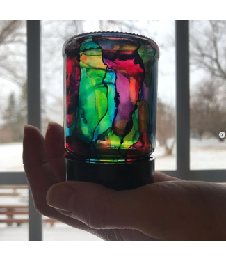 Transfigured by Kari (C) Glass Lantern Multicolored Mini