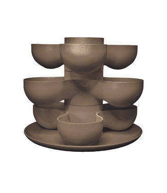 8" Brown Pixie Succulent Stacking Planter