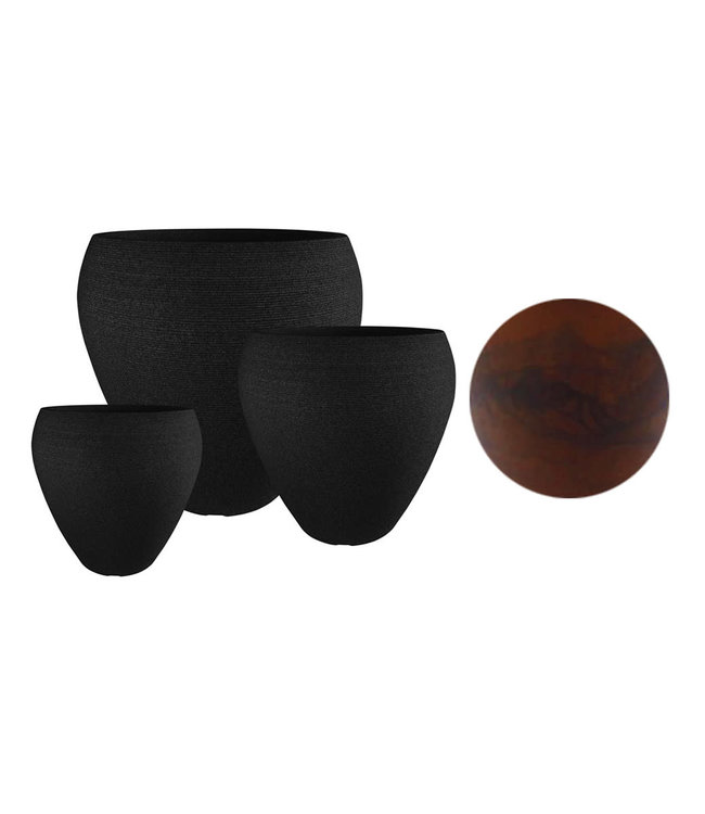 Linea Ellipse Planter - Corten Steel