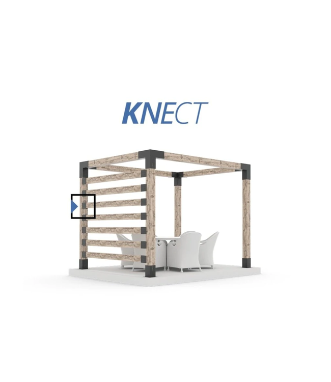 Toja Grid KNECT Pergola Side Bracket For 2x6 Wood Posts (8 Pack)