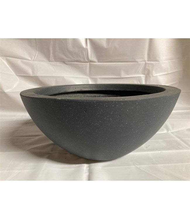 SMALL Marbella Bowl Planter - Charcoal