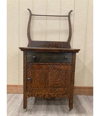 Ma's Vintage & Antique Wash stand/Nightstand with Harp