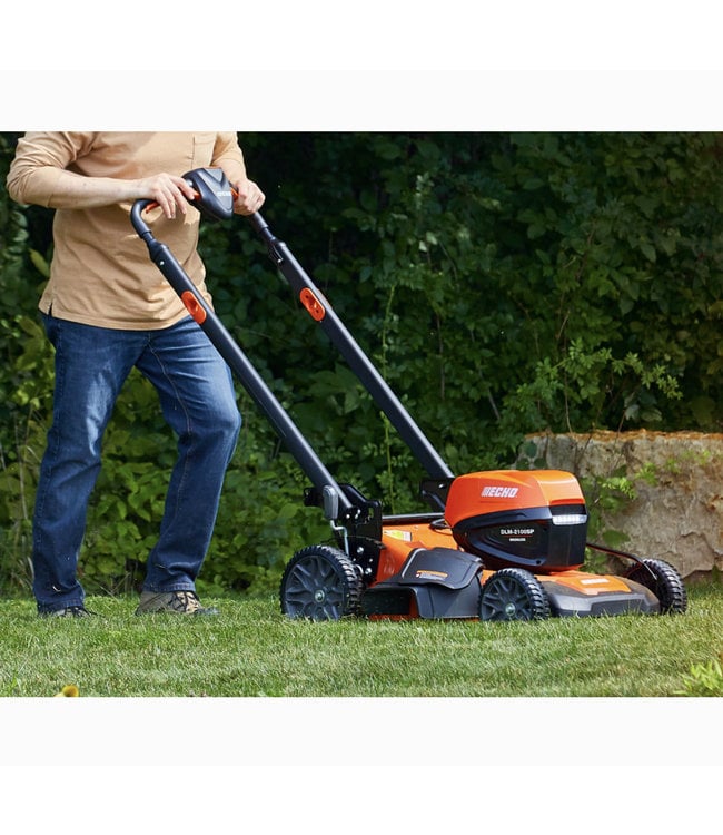 (2022) ECHO DLM-2100SP 56V SELF-PROPELLED MOWER W/ STANDARD CHARGER & 5 AH BATTERY