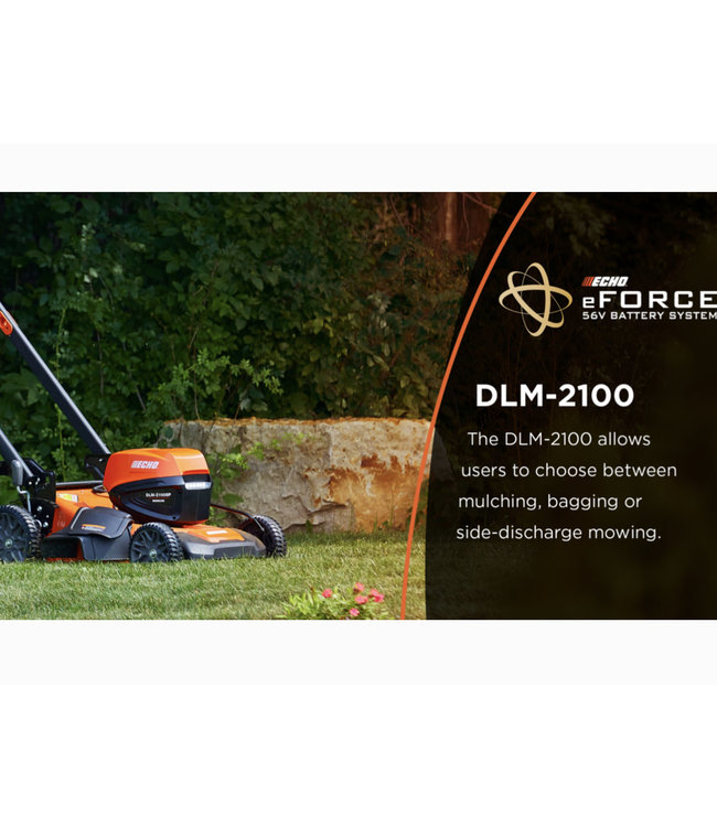(2022) ECHO DLM-2100SP 56V SELF-PROPELLED MOWER W/ STANDARD CHARGER & 5 AH BATTERY
