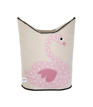 3 Sprouts Swan Laundry Hamper