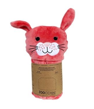 Zoocchini Toddler/Kids Animal Hooded Blanket Bella the Bunny