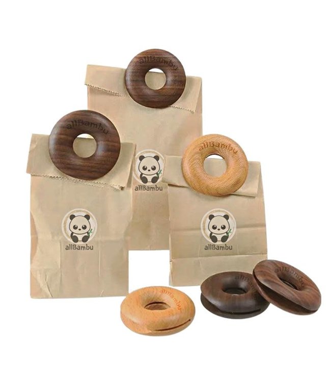 Donut Bag Clip- Natural (light)