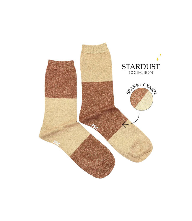 Women's Autumn Gold Stardust Socks
