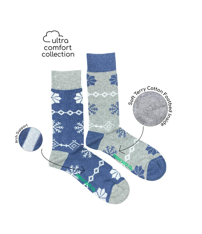 Men's Ultra Comfort Snowflake Socks