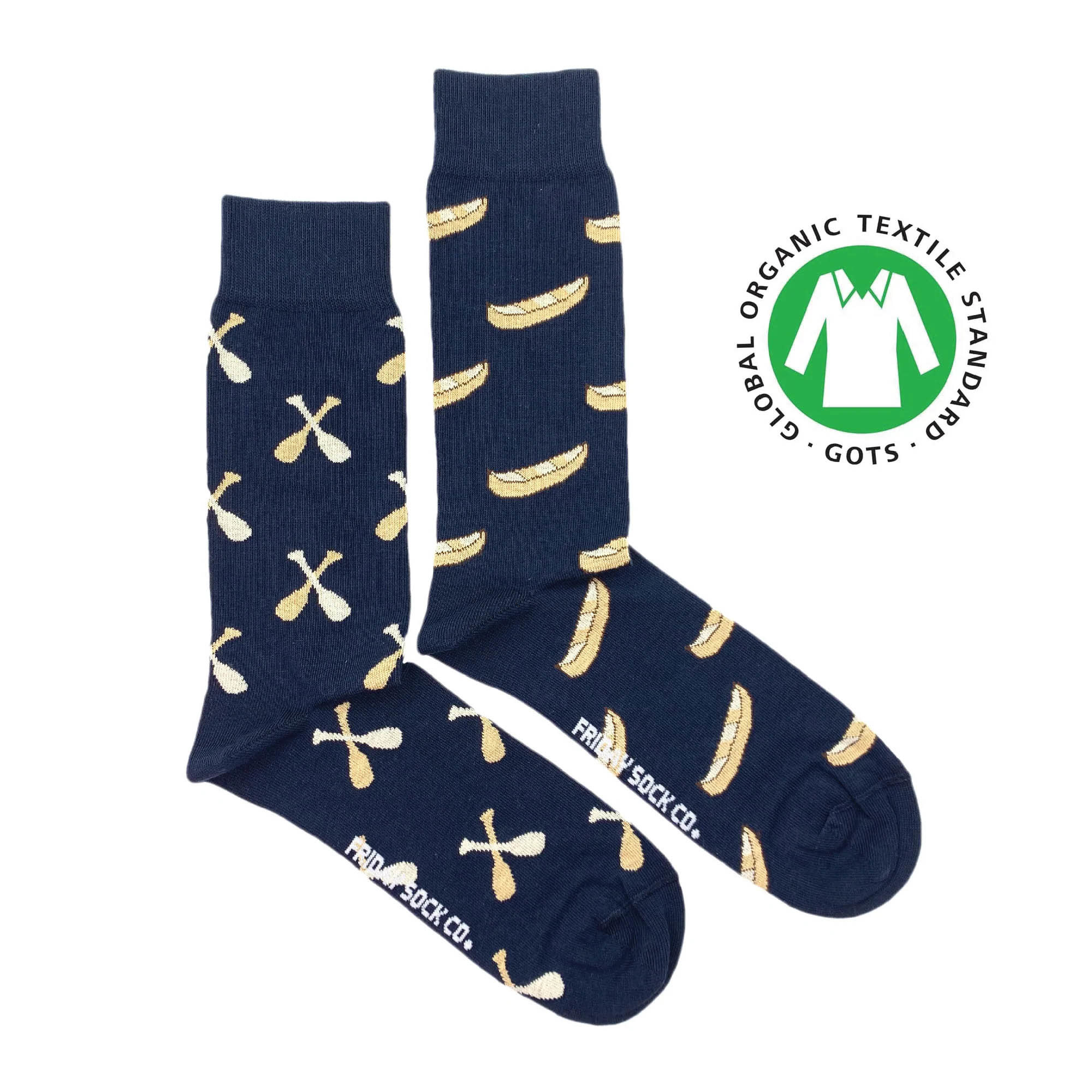 Men's Organic Cotton Canoe & Paddle Socks Livingstone Outdoor