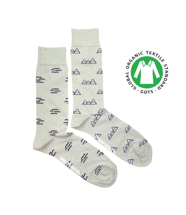 Men's Organic Cotton Mountain & Wave Socks
