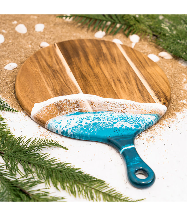 Cheese Boards- Ocean Vibes 12" round w/handle