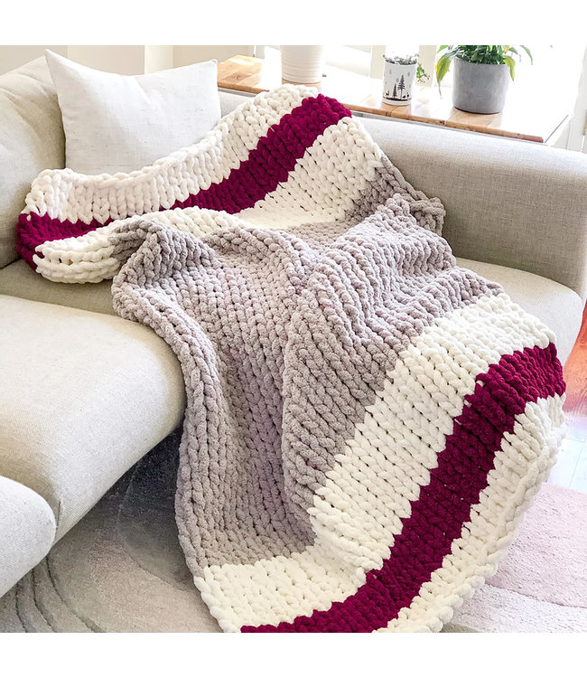 Healing Hand Chunky Knit Blanket Woolie Sock - Queen