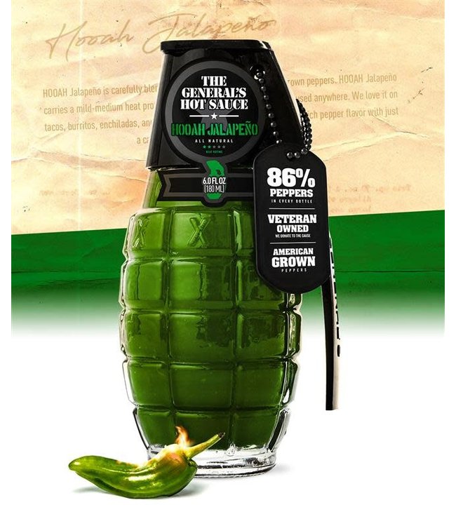 HOOAH Jalapeno- The General's Hot Sauce