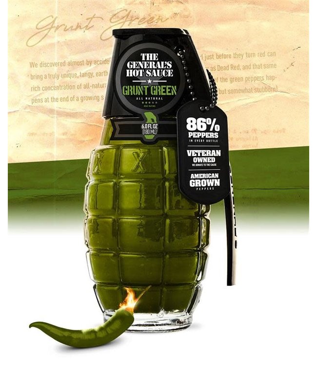Grunt Green The General's Hot Sauce Livingstone Outdoor