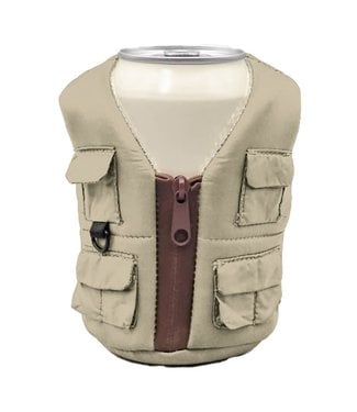 Puffin Drinkwear Classic Tan Beverage Adventure Vest