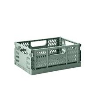 3 Sprouts Modern Folding Crate- Large Green