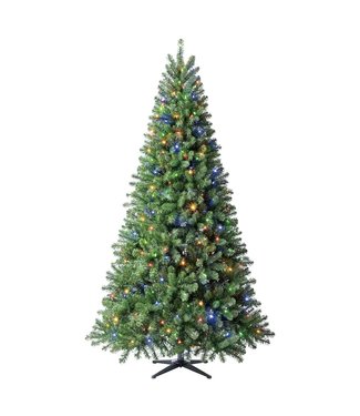 7.5ft. Pre-Lit Whistler Pine Artificial Christmas Tree, Color changing LED lights