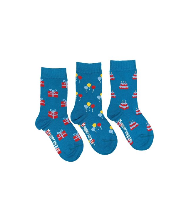Kid's Socks | Happy Birthday |Ages 8-12 (shoe size 3-6)